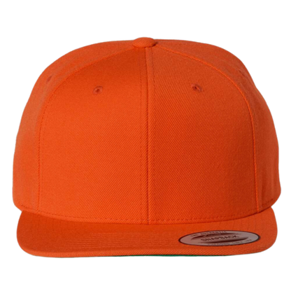 custom yupoong classics premium flat bill snapback cap 6089M