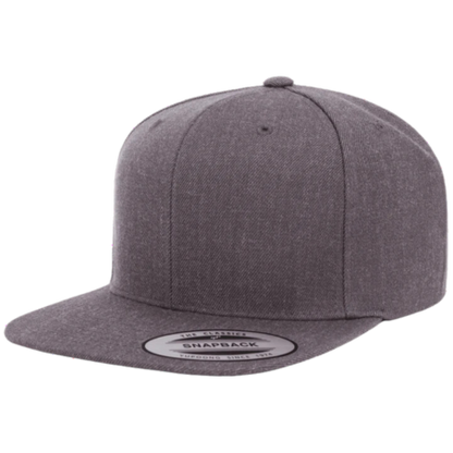custom yupoong classics premium flat bill snapback cap 6089M