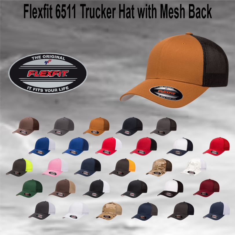 Custom Flexfit Trucker Cap 6511