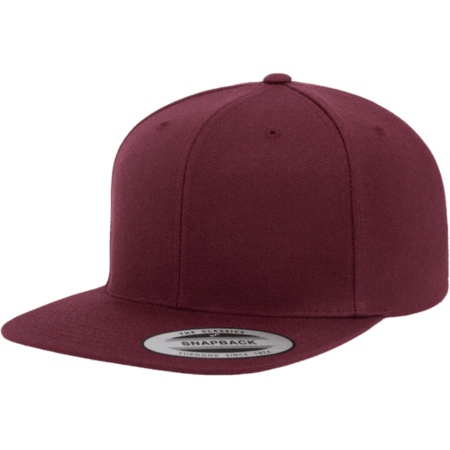 custom yupoong classics premium flat bill snapback cap 6089M