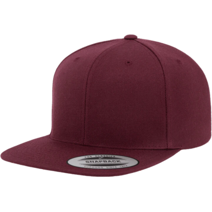 custom yupoong classics premium flat bill snapback cap 6089M