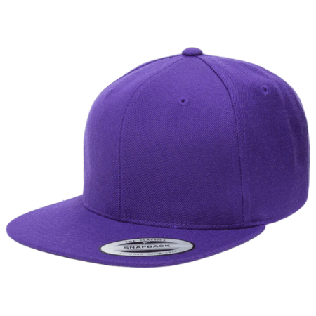 custom yupoong classics premium flat bill snapback cap 6089M