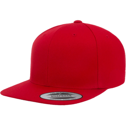 custom yupoong classics premium flat bill snapback cap 6089M