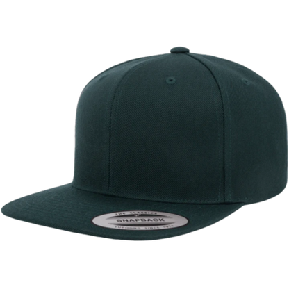 custom yupoong classics premium flat bill snapback cap 6089M